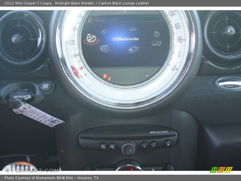 Midnight Black Metallic / Carbon Black Lounge Leather 2012 Mini Cooper S Coupe