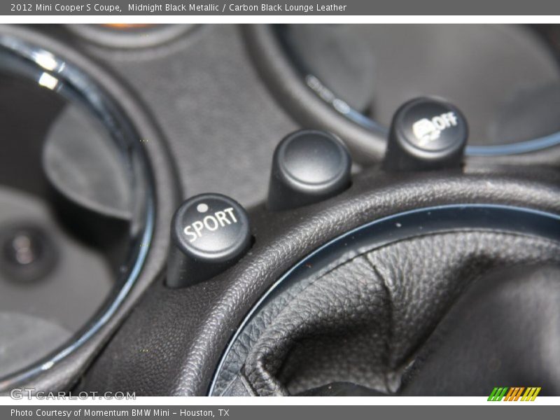 Midnight Black Metallic / Carbon Black Lounge Leather 2012 Mini Cooper S Coupe
