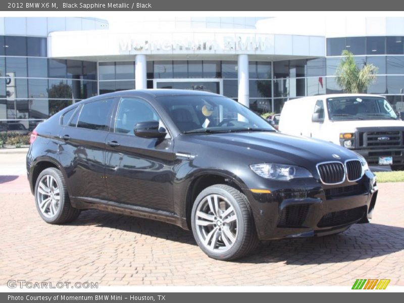 Black Sapphire Metallic / Black 2012 BMW X6 M