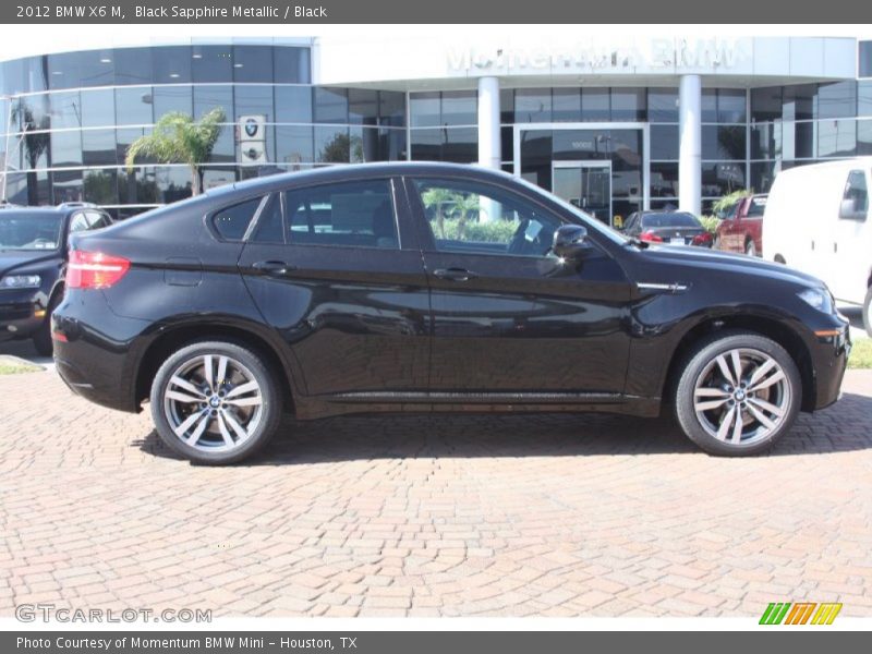 Black Sapphire Metallic / Black 2012 BMW X6 M