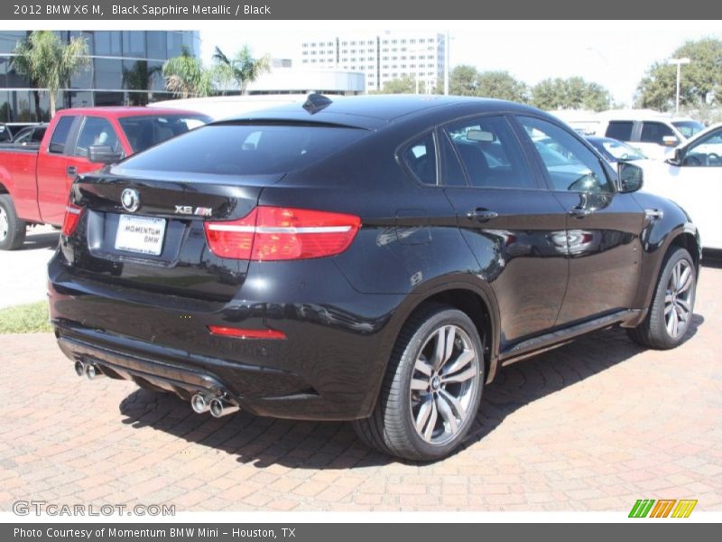 Black Sapphire Metallic / Black 2012 BMW X6 M