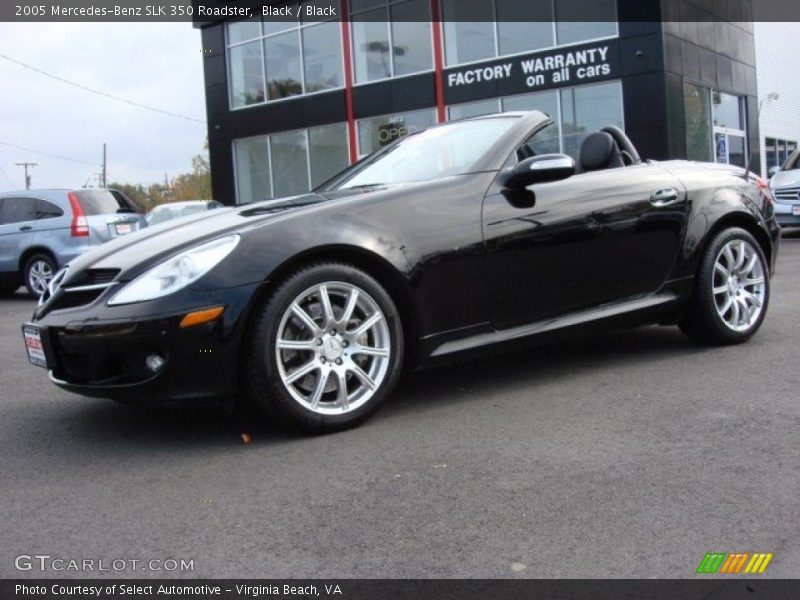 Black / Black 2005 Mercedes-Benz SLK 350 Roadster