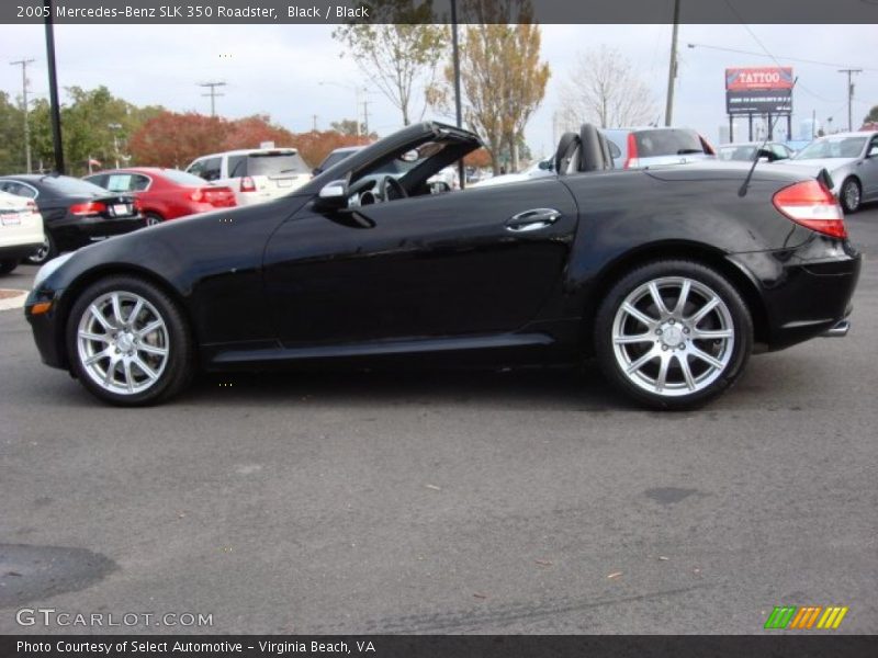 Black / Black 2005 Mercedes-Benz SLK 350 Roadster