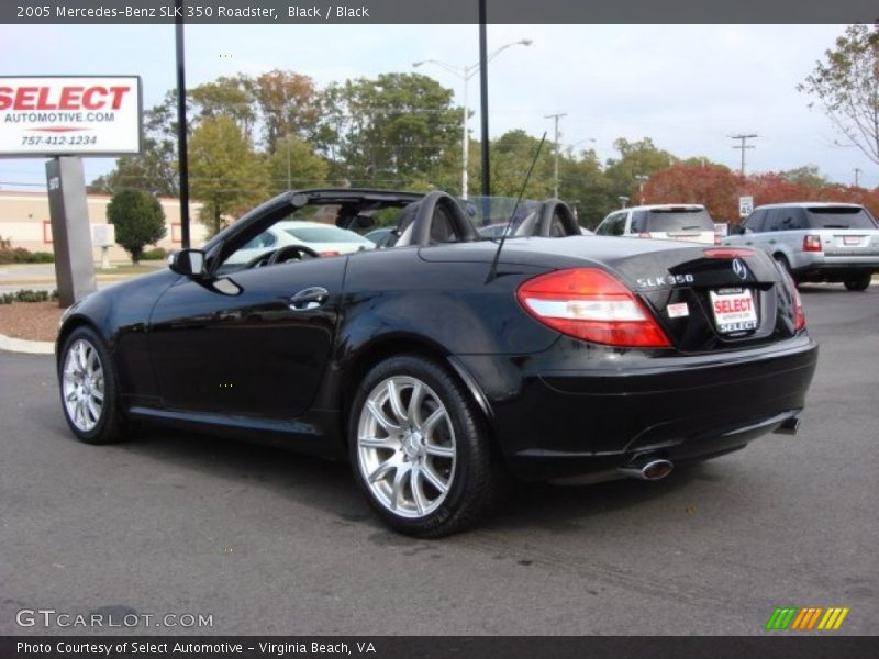 Black / Black 2005 Mercedes-Benz SLK 350 Roadster