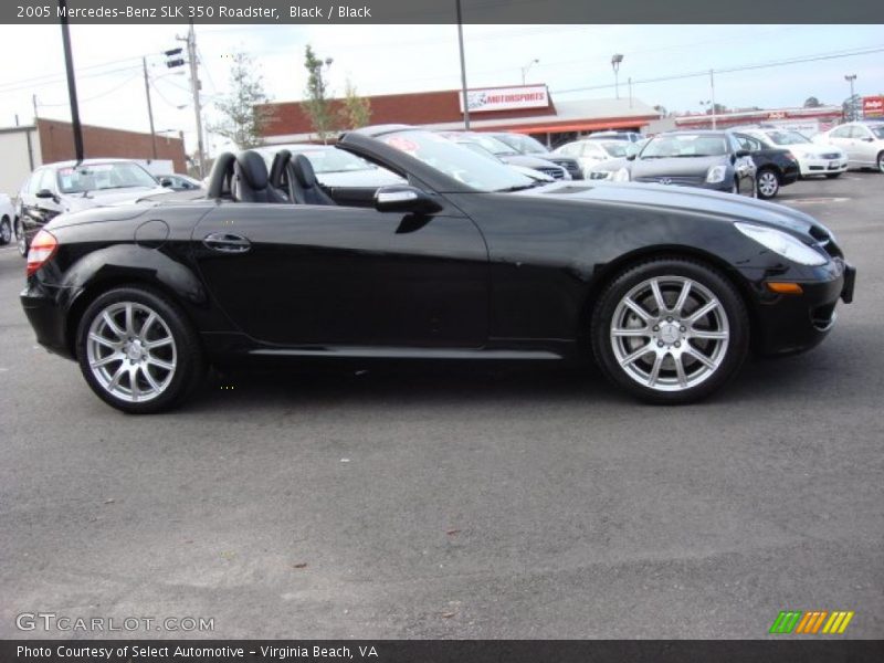 Black / Black 2005 Mercedes-Benz SLK 350 Roadster