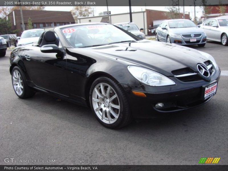 Black / Black 2005 Mercedes-Benz SLK 350 Roadster