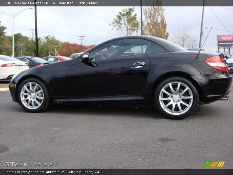 Black / Black 2005 Mercedes-Benz SLK 350 Roadster