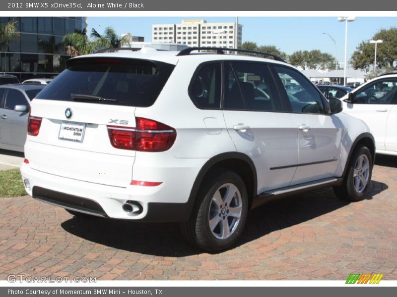 Alpine White / Black 2012 BMW X5 xDrive35d