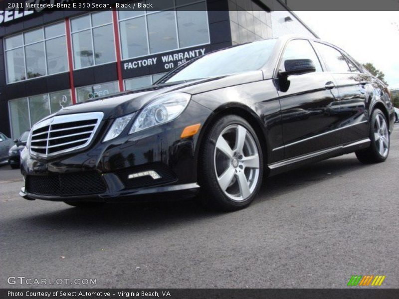 Black / Black 2011 Mercedes-Benz E 350 Sedan