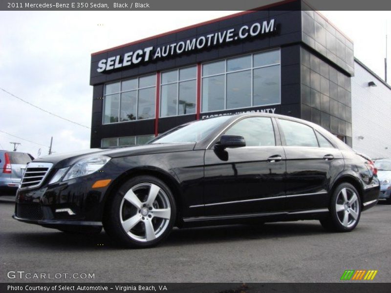 Black / Black 2011 Mercedes-Benz E 350 Sedan