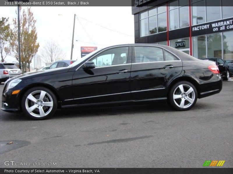 Black / Black 2011 Mercedes-Benz E 350 Sedan
