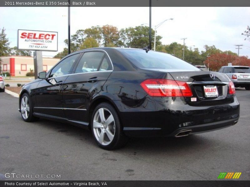 Black / Black 2011 Mercedes-Benz E 350 Sedan
