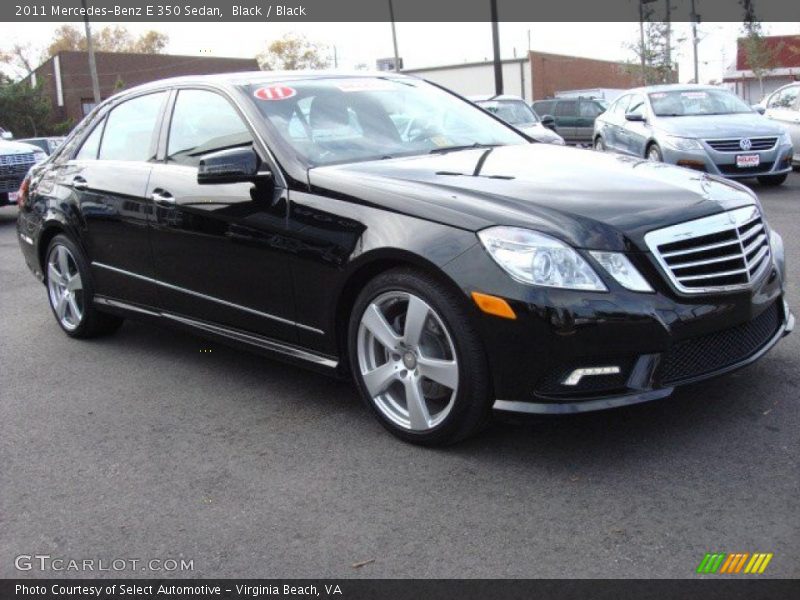 Black / Black 2011 Mercedes-Benz E 350 Sedan
