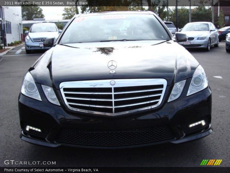 Black / Black 2011 Mercedes-Benz E 350 Sedan