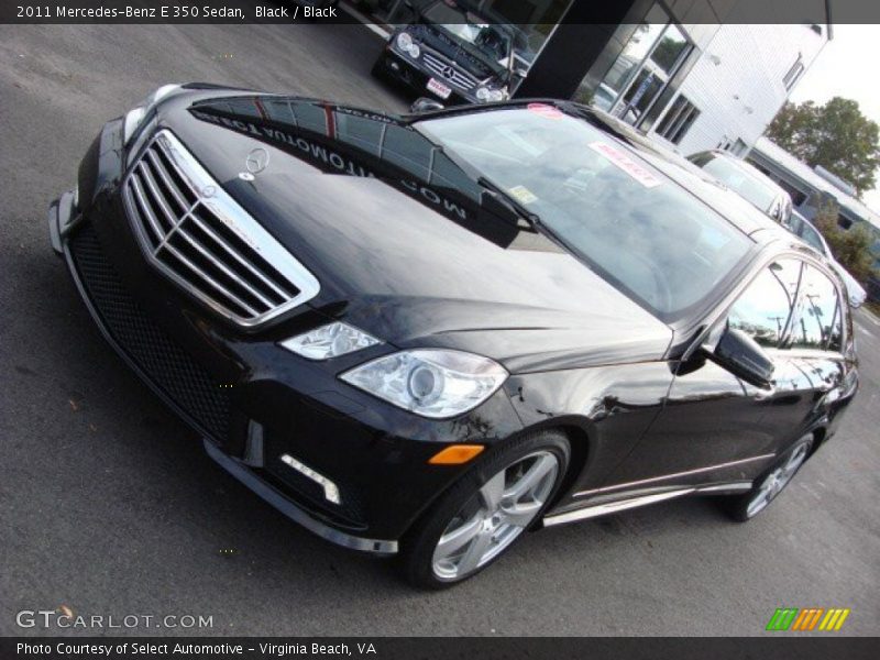 Black / Black 2011 Mercedes-Benz E 350 Sedan