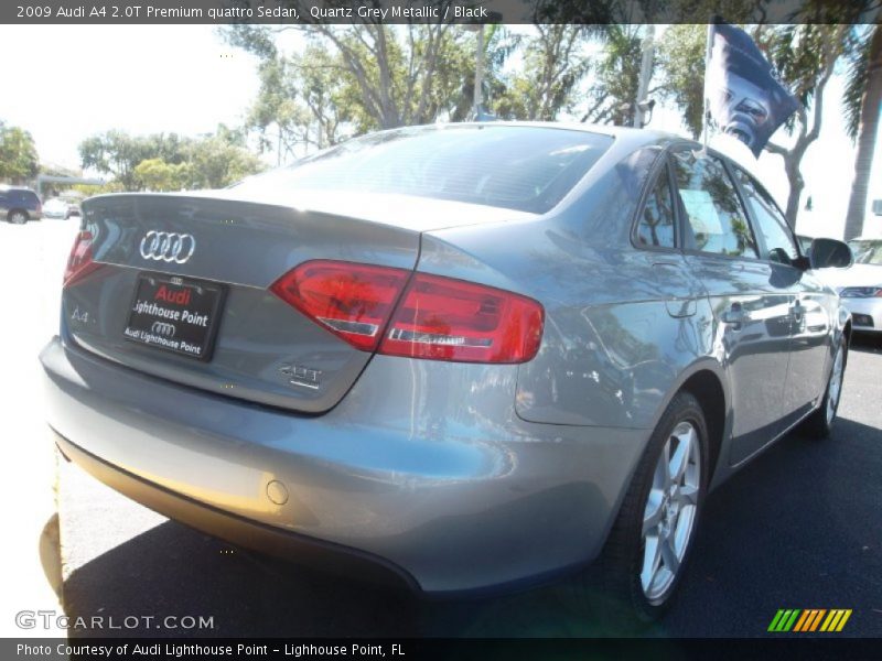 Quartz Grey Metallic / Black 2009 Audi A4 2.0T Premium quattro Sedan