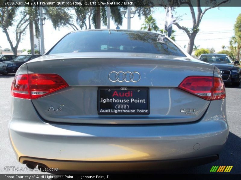 Quartz Grey Metallic / Black 2009 Audi A4 2.0T Premium quattro Sedan