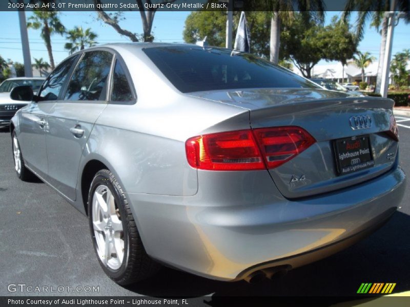 Quartz Grey Metallic / Black 2009 Audi A4 2.0T Premium quattro Sedan