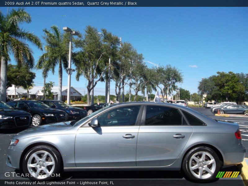 Quartz Grey Metallic / Black 2009 Audi A4 2.0T Premium quattro Sedan
