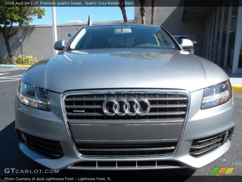 Quartz Grey Metallic / Black 2009 Audi A4 2.0T Premium quattro Sedan