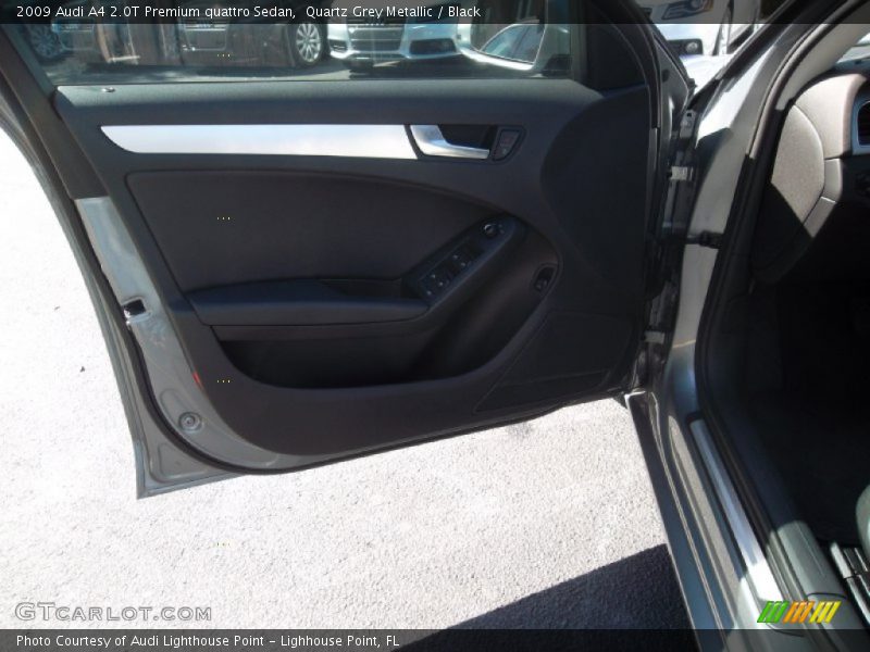 Quartz Grey Metallic / Black 2009 Audi A4 2.0T Premium quattro Sedan