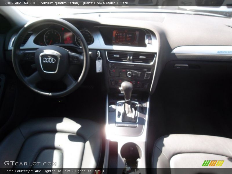 Quartz Grey Metallic / Black 2009 Audi A4 2.0T Premium quattro Sedan