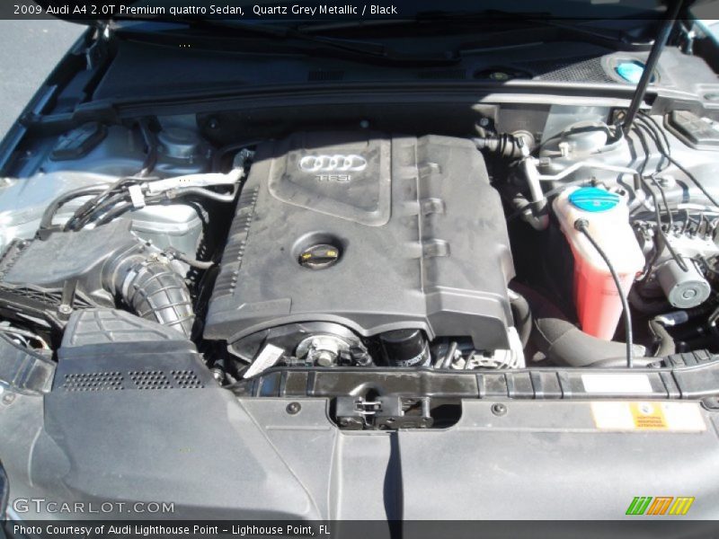 Quartz Grey Metallic / Black 2009 Audi A4 2.0T Premium quattro Sedan
