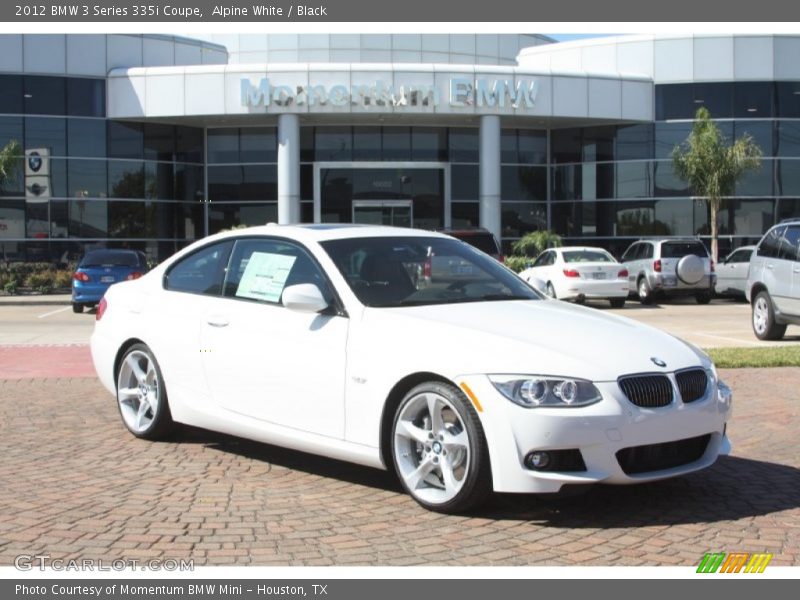 Alpine White / Black 2012 BMW 3 Series 335i Coupe