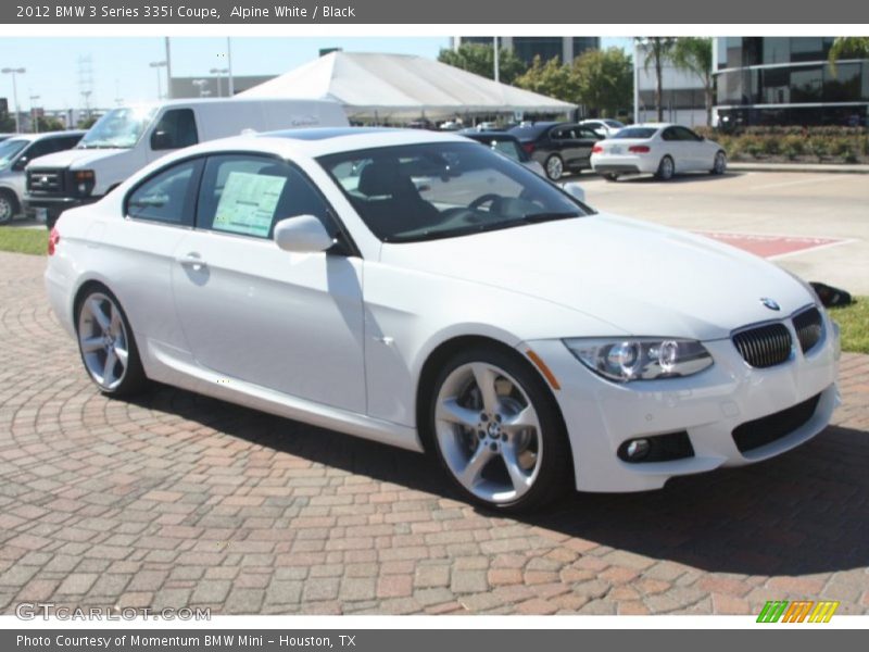 Alpine White / Black 2012 BMW 3 Series 335i Coupe