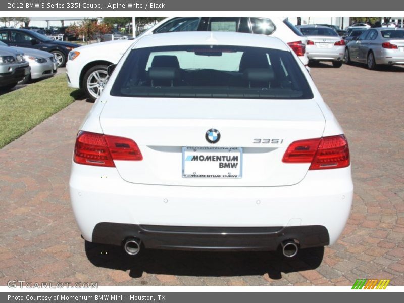 Alpine White / Black 2012 BMW 3 Series 335i Coupe