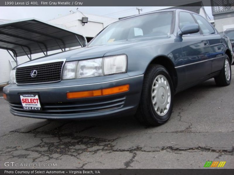 Flint Gray Metallic / Gray 1990 Lexus LS 400