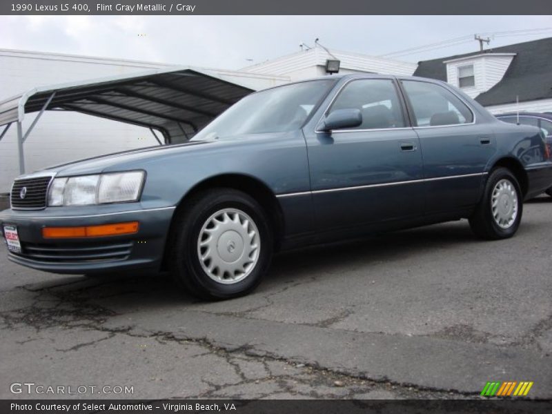 Flint Gray Metallic / Gray 1990 Lexus LS 400