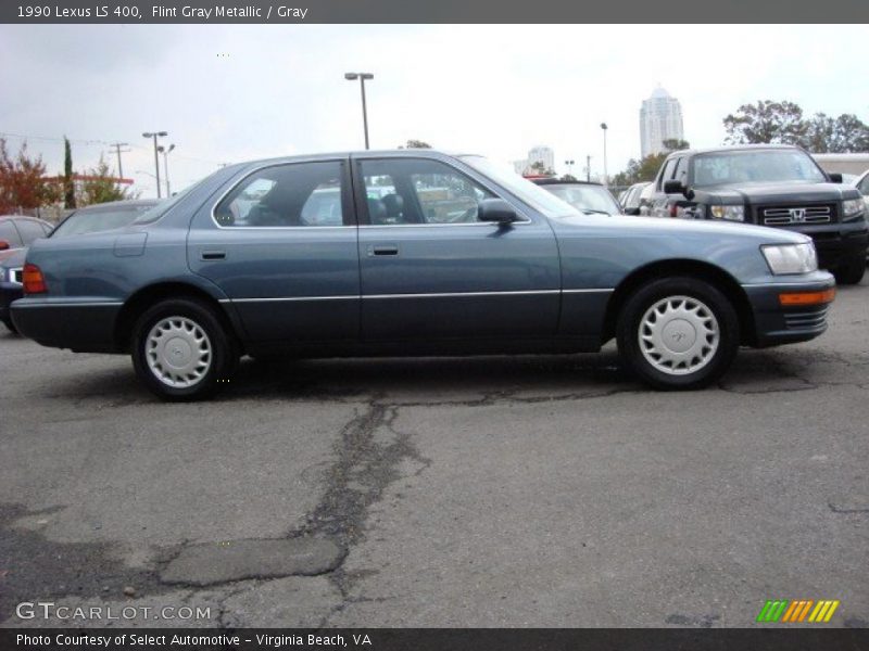 Flint Gray Metallic / Gray 1990 Lexus LS 400