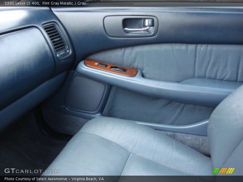 Flint Gray Metallic / Gray 1990 Lexus LS 400