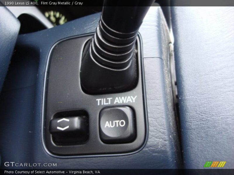 Flint Gray Metallic / Gray 1990 Lexus LS 400