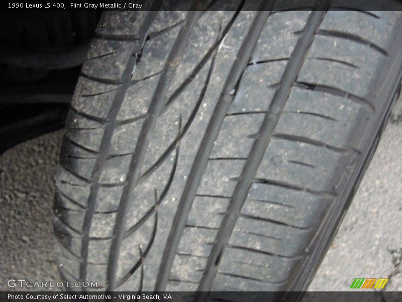 Flint Gray Metallic / Gray 1990 Lexus LS 400