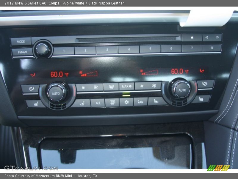 Controls of 2012 6 Series 640i Coupe