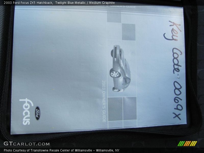 Twilight Blue Metallic / Medium Graphite 2003 Ford Focus ZX5 Hatchback