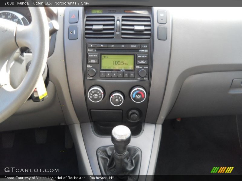 Nordic White / Gray 2008 Hyundai Tucson GLS