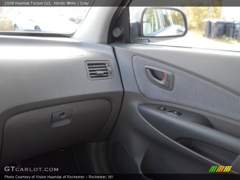 Nordic White / Gray 2008 Hyundai Tucson GLS