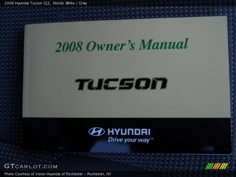 Nordic White / Gray 2008 Hyundai Tucson GLS