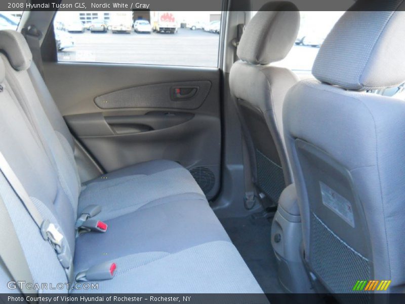 Nordic White / Gray 2008 Hyundai Tucson GLS