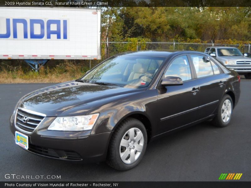 Natural Khaki Green / Camel 2009 Hyundai Sonata GLS
