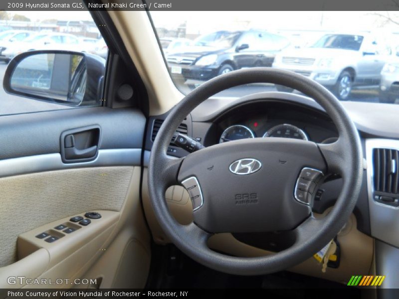 Natural Khaki Green / Camel 2009 Hyundai Sonata GLS