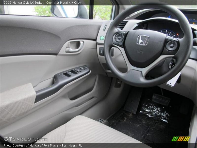 Cool Mist Metallic / Gray 2012 Honda Civic LX Sedan