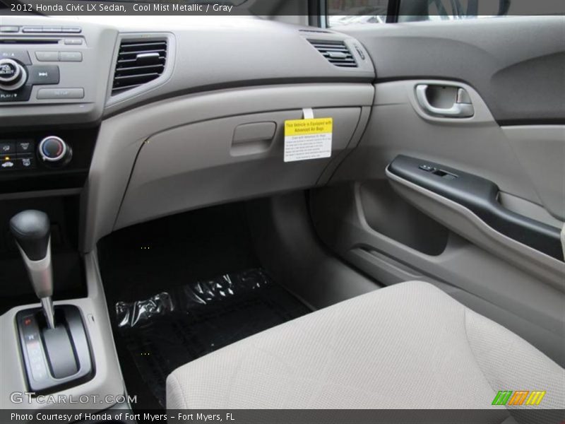 Cool Mist Metallic / Gray 2012 Honda Civic LX Sedan