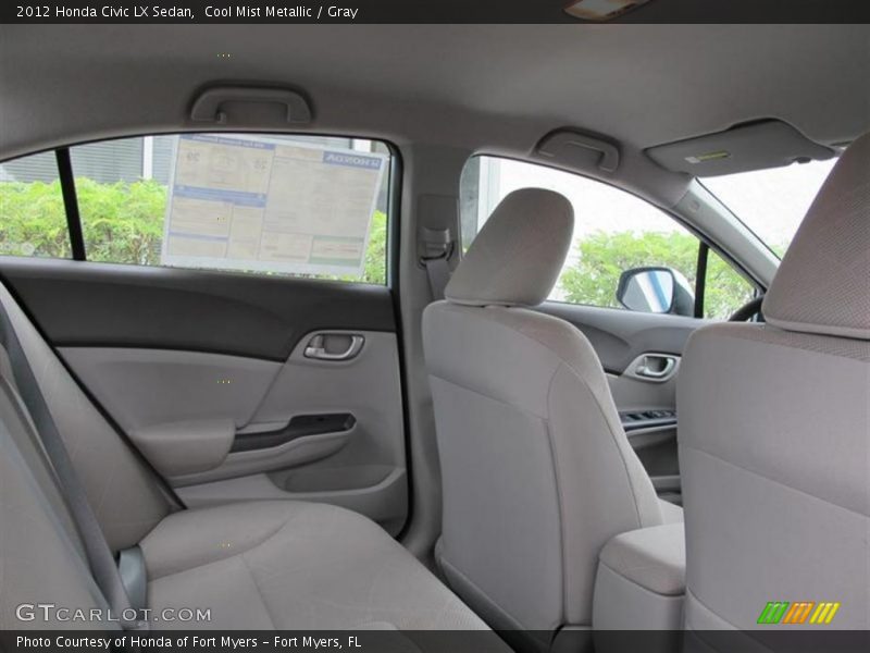 Cool Mist Metallic / Gray 2012 Honda Civic LX Sedan