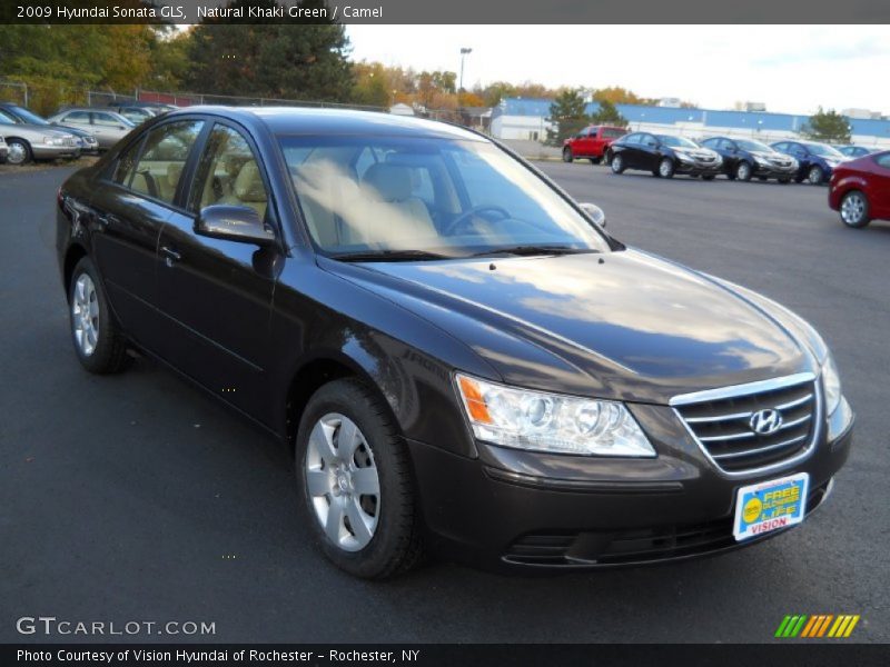Natural Khaki Green / Camel 2009 Hyundai Sonata GLS
