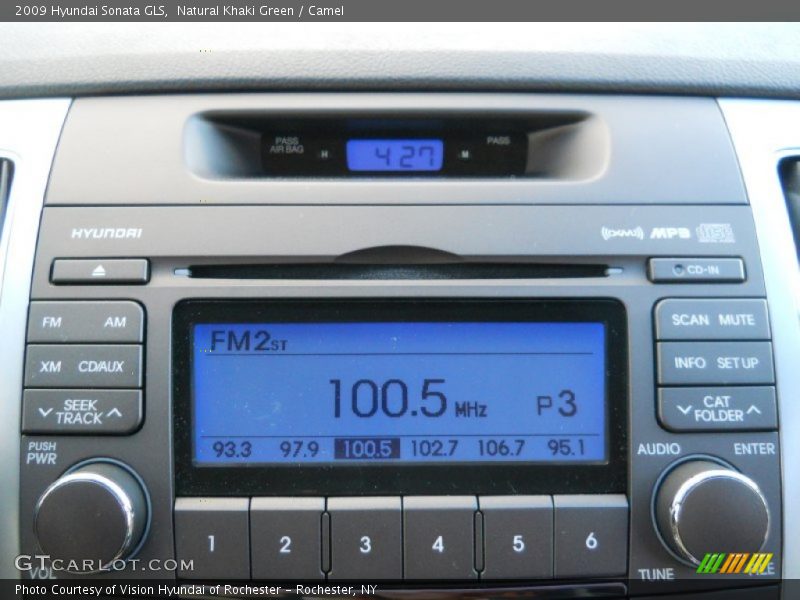 Natural Khaki Green / Camel 2009 Hyundai Sonata GLS