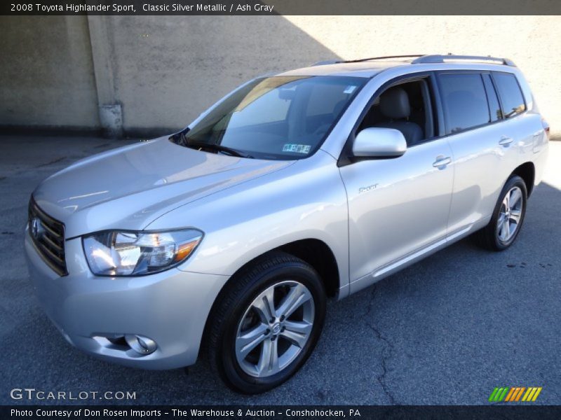 Classic Silver Metallic / Ash Gray 2008 Toyota Highlander Sport